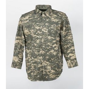 Men's Digital Camouflage Long Sleeve Hunting Shirt