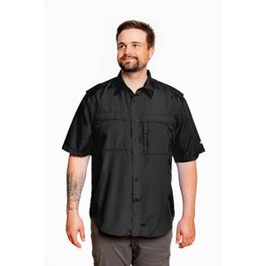 Men's Pescador Polyester Short Sleeve Fishing Shirt-Tall