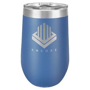 Polar Camel 16 oz. Stainless Steel Vacuum Insulated Stemless Tumbler with Lid