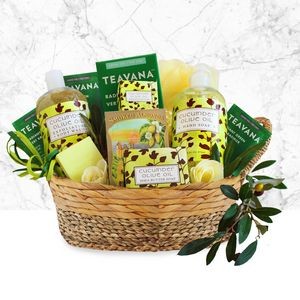 Olive Oil and Cucumber Spa Gift Basket