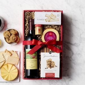 Classic California Red Wine and Cheese Gift Box