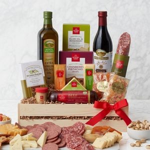 Deluxe Meat & Cheese Gift Crate