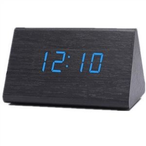 Sound Control Wooden Alarm Clock