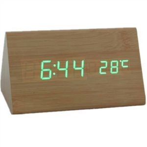 Wooden LED Table Clock