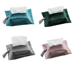 Velvet Napkin Storage Tissue Bag