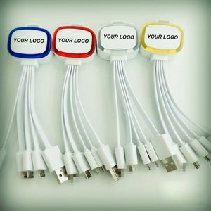 4 in 1 Mobil phone Flashing USB Charging Cable