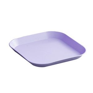 6" Square Plastic Snack Plate
