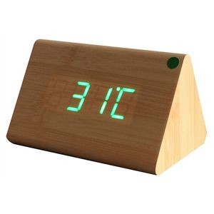Acoustic Control Wooden Clock