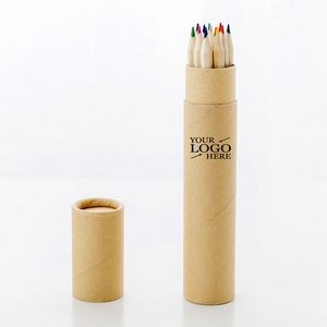 Drawing Nature Wood Colored Pencils In Tube 12 Pieces