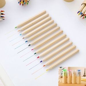 12 Colored Pencils in Tube w/Sharpener