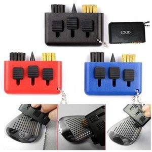 3-in-1 Portable Tool Cleaning Golf Club Brush