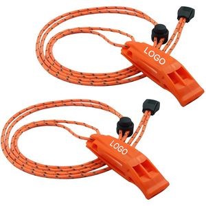 Emergency Safety Whistles With Lanyard