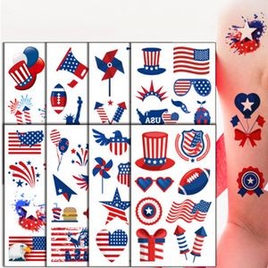 Independence Day American Flag Patriotic Temporary Tattoos Fake Tattoo Body Stickers