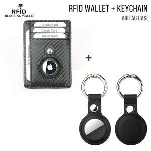 RFID Wallet + KEYCHAIN w/ Air tag Holder KIT