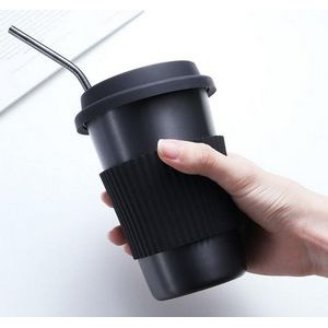 12 Oz. Stainless Steel Beer Cups w/Silicone Cover & Hand Protection