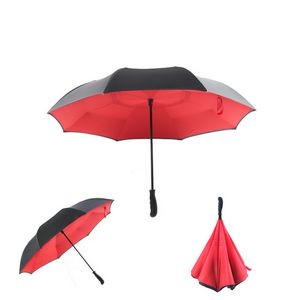 Reverse Umbrella Straight Handle Umbrella Foldable Umbrella