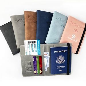 Waterproof RFID Blocking Travel Wallet Passport Holder with Card Slots