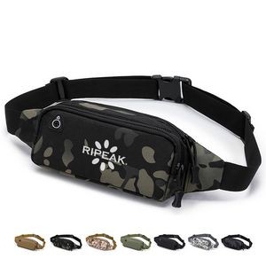 Multi Functional Outdoor Sports Water Resistant Oxford Camouflage Fanny Pack