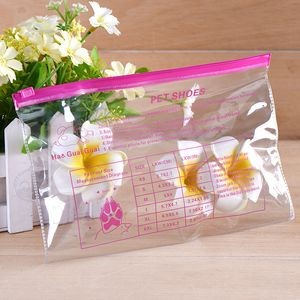 9.9 x 6.7 Inch Transparent Storage Bag Waterproof Zip-Lock Seal Storage Bag Makeup Packing Pouch