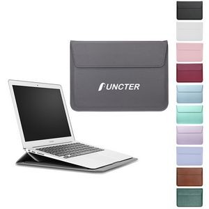 15 Inch PU Leather Laptop Bag Foldable Stand With Magnetic Closure