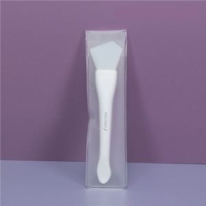 Plastic Handle Silicone Face Mask Polygon Shape Brush with PVC Packing Soft Makeup Skin Care Tool