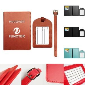Luggage Tag Passport Cover Package Set Travel Suits Passport Holder