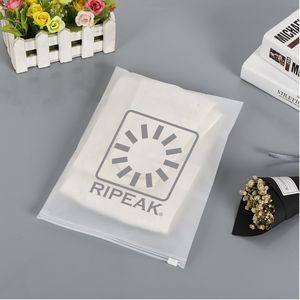 7.9 x 9.9 Inch Matte Frosted Storage Bag Waterproof Zip-Lock Seal Storage Bag Makeup Packing Pouch