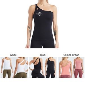 Women's Yoga Sports Bra Strappy Bralette Bra Short Sleeve Yoga Athletic Shirt(Model D)
