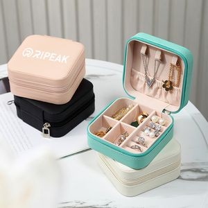 Premium PU Leather Jewelry Finger Rings Box Gift Boxes Jewelry Case for Pendants