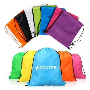 3.5 x 4.7 Inch 210D Polyester Drawstring Backpack for Party Gym Sport Trip