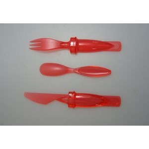 3-In-1 Children Plastic Knife Fork Spoon Set