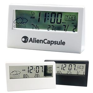 Indoor Household Thermometer Digital Hygrometer Alarm Clock Calendar