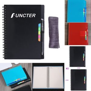Reusable Notebooks Stone Paper Waterproof Spiral Notebooks A5 Wirebound Ruled Sketch Book Notepad
