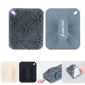 Square Silicone Body Scrubber Shower Brush Body Exfoliator Body Cleansing