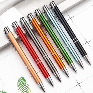 Retractable Metal Pens W/Black Gel Ink