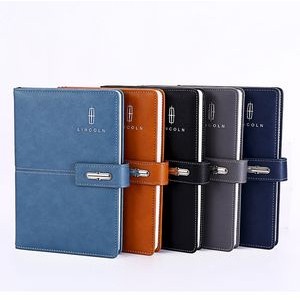 A5 PU Leather Journal with Magnetic Buckle 200 Pages 100Gsm Paper