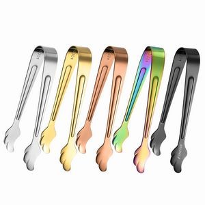 4.13 inch 304 Stainless Steel Wing Shape Ice Tongs Cooking Kitchen Tongs