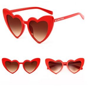 Heart Sunglasses for Fashion Party Queen Style,Rimless Heart Shaped Sunglasses for Women Party Favor