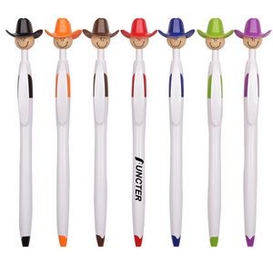 Cowboy Hat Smile Pen Retractable Ballpoint Pens For Kids Adults School Home Office Stationery Store