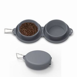TPE Foldable Pet Bowl Dog Bowl W/ Carabiner