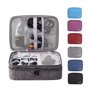 Water-resistant Gadget Organizer Case w/3 Layers