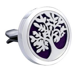 Tree-3 Car Essential Oil Diffuser Vent Clip Stainless Steel