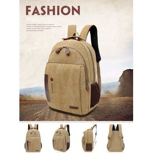 Canvas Backpack Large Capacity Computer Bag Casual Bag Student Schoolbag