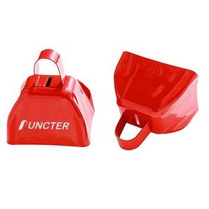 3 Inch Metal Cowbell Noise Makers w/ Handle