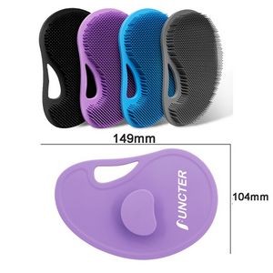 Oval Silicone Body Scrubber Shower Brush Body Exfoliator Body Cleansing