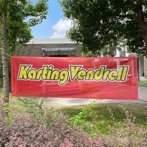 3 x 7 FT Banner Mesh Fabric Sign for Sports Event Music Festival