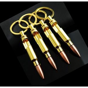 Gold Bullet Shape Key Chain