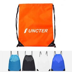 5.1 x 6.6 Inch 210D Polyester Drawstring Backpack for Party Gym Sport Trip