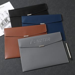 PU Leather A4 Document File Bag File Envelope