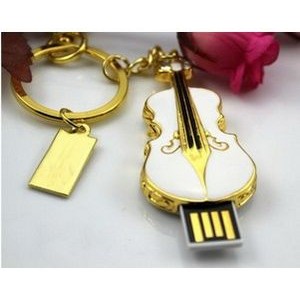 Violin Shaped Metal USB Flash Drive (8 GB)